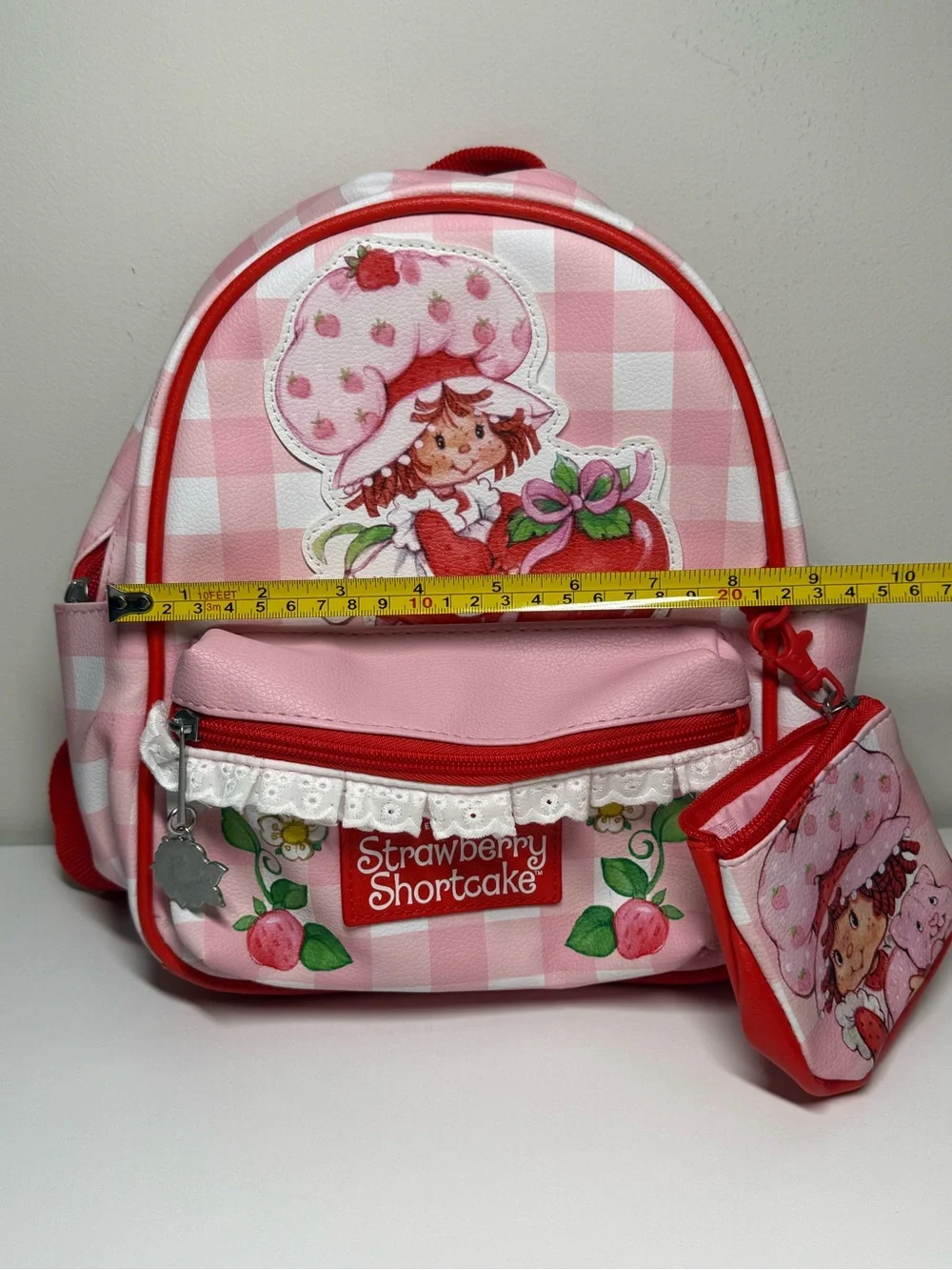 Strawberry Shortcake Small Backpack Coin Purse Pink Red